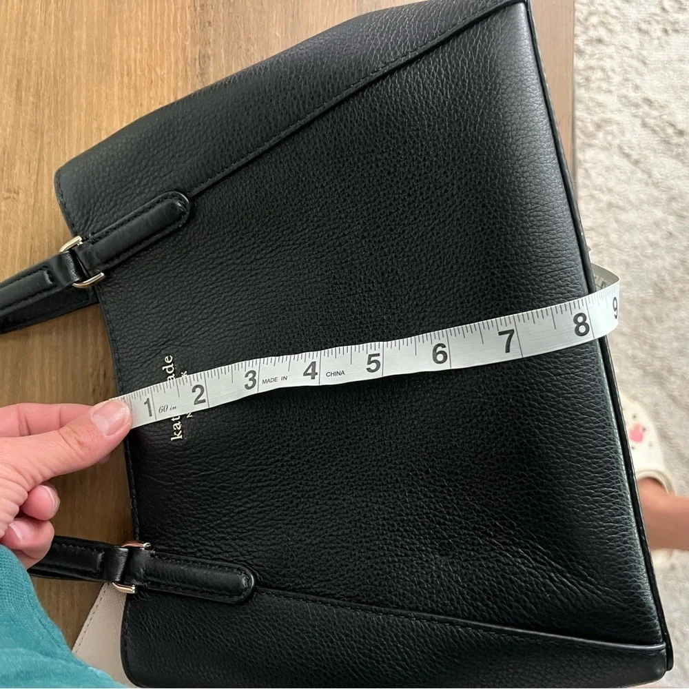 Kate Spade Medium Triple Compartment Satchel Jackson Black With Wallet